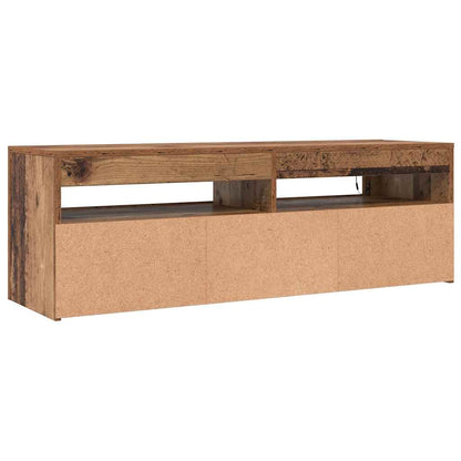 Tv-Meubel Met Led 120X35X40 Cm Bewerkt Hout