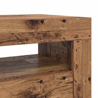 Tv-Meubel Met Led 120X35X40 Cm Bewerkt Hout