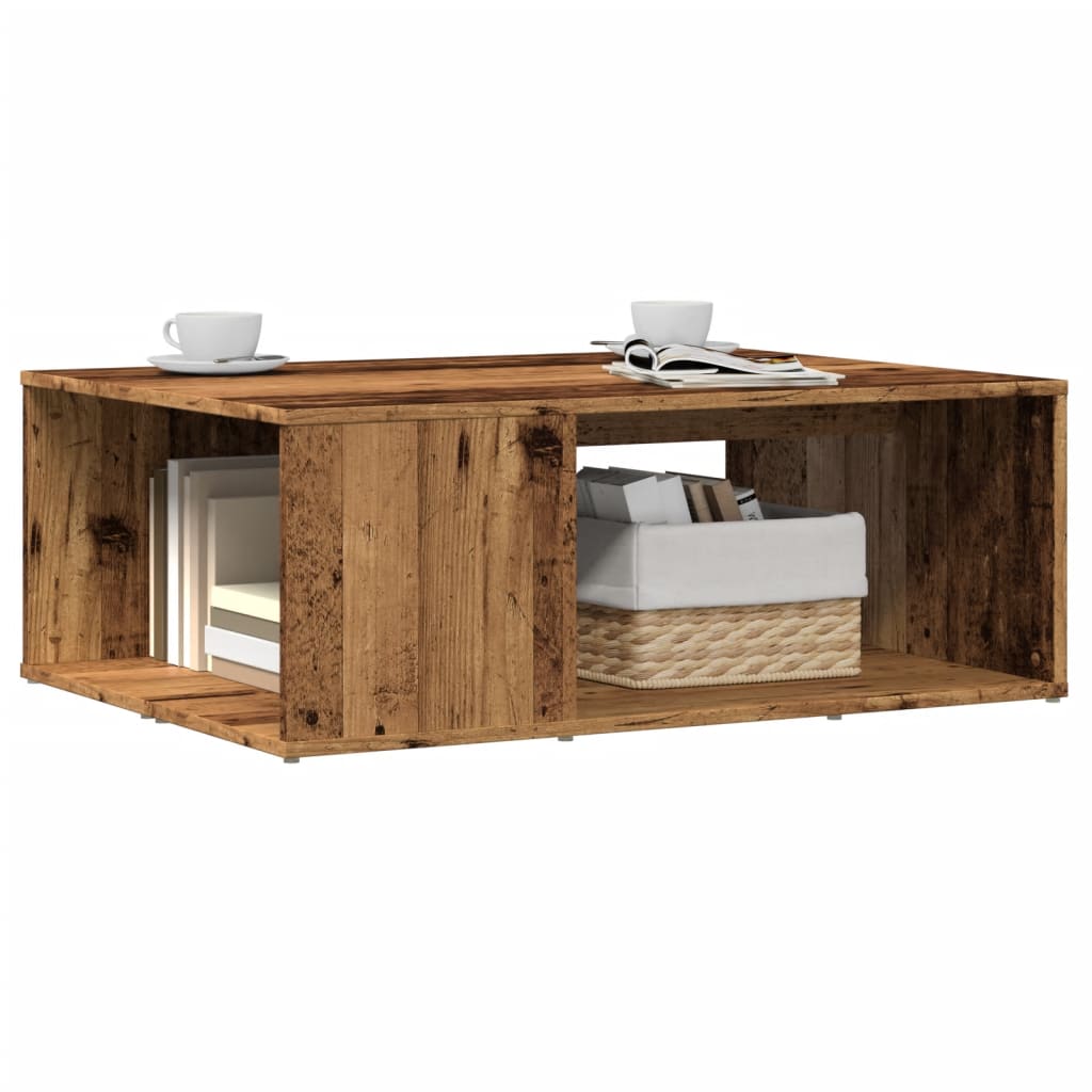 Salontafel 90X67X33 Cm Bewerkt Hout Kleurig