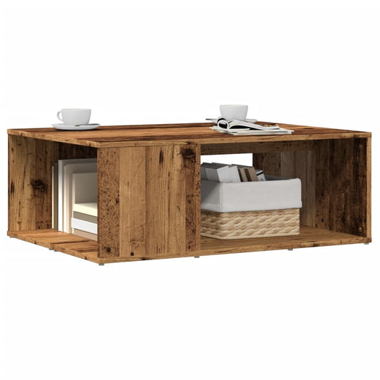 Salontafel 90X67X33 Cm Bewerkt Hout Kleurig