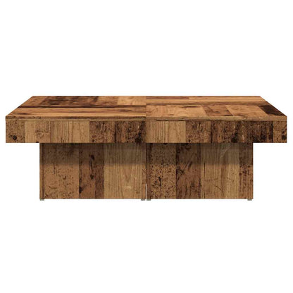 Salontafel 90X90X28 Cm Bewerkt Hout Kleurig