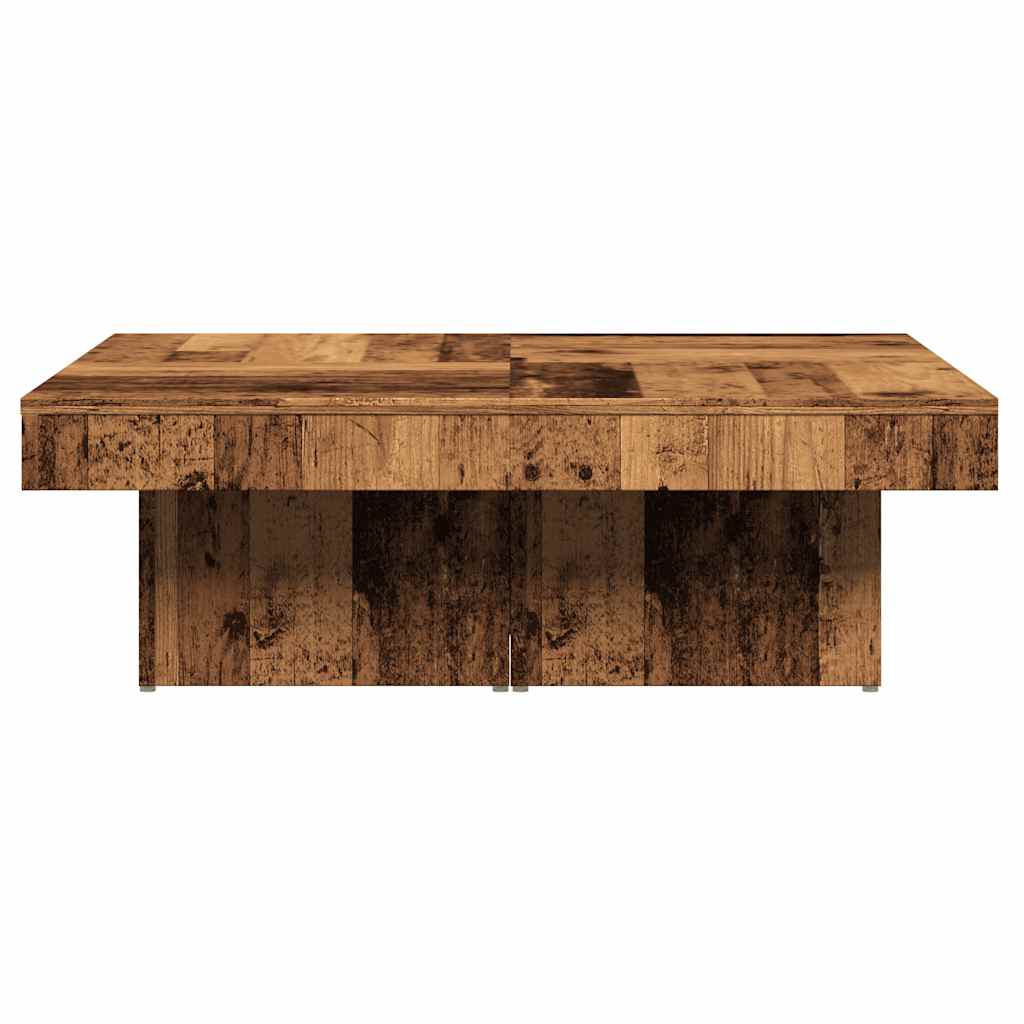 Salontafel 90X90X28 Cm Bewerkt Hout Kleurig