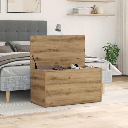 Opslagdoos Met Opslag Bewerkt Hout