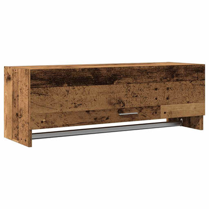 Kledingkast 100X32,5X35 Cm Bewerkt Hout Kleurig Oud Hout