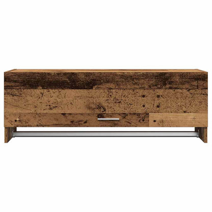 Kledingkast 100X32,5X35 Cm Bewerkt Hout Kleurig Oud Hout