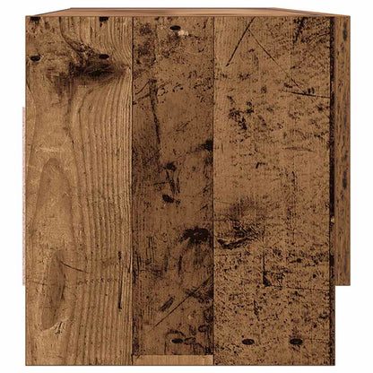 Kledingkast 100X32,5X35 Cm Bewerkt Hout Kleurig Oud Hout