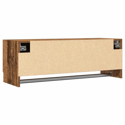 Kledingkast 100X32,5X35 Cm Bewerkt Hout Kleurig Oud Hout