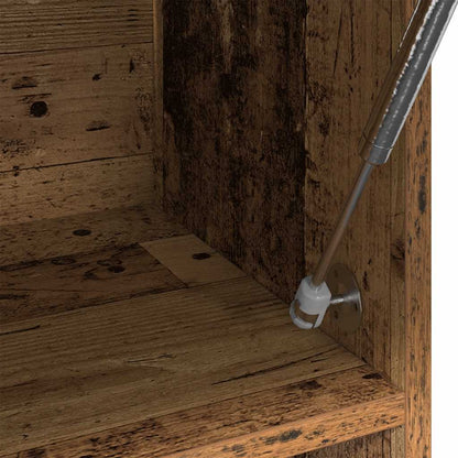 Kledingkast 100X32,5X35 Cm Bewerkt Hout Kleurig Oud Hout