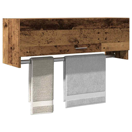 Kledingkast 100X32,5X35 Cm Bewerkt Hout Kleurig Oud Hout