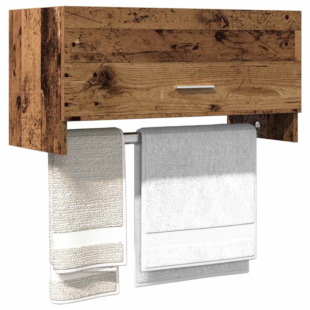 Kledingkast 100X32,5X35 Cm Bewerkt Hout Kleurig Oud Hout