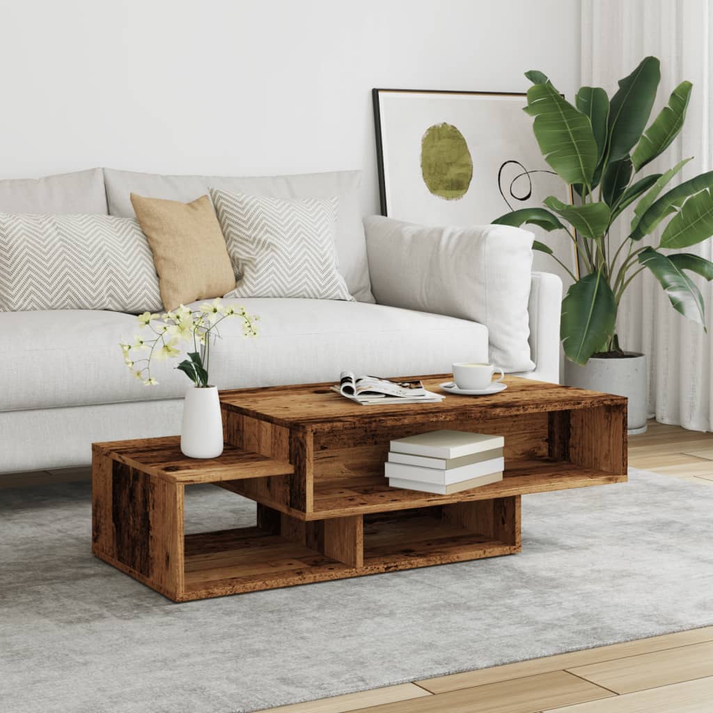 Salontafel 105X55X32 Cm Bewerkt Hout Kleurig