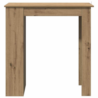 Bartafel Met Schap 102X50X103,5Cm Bewerkt Hout Artisanaal Eiken