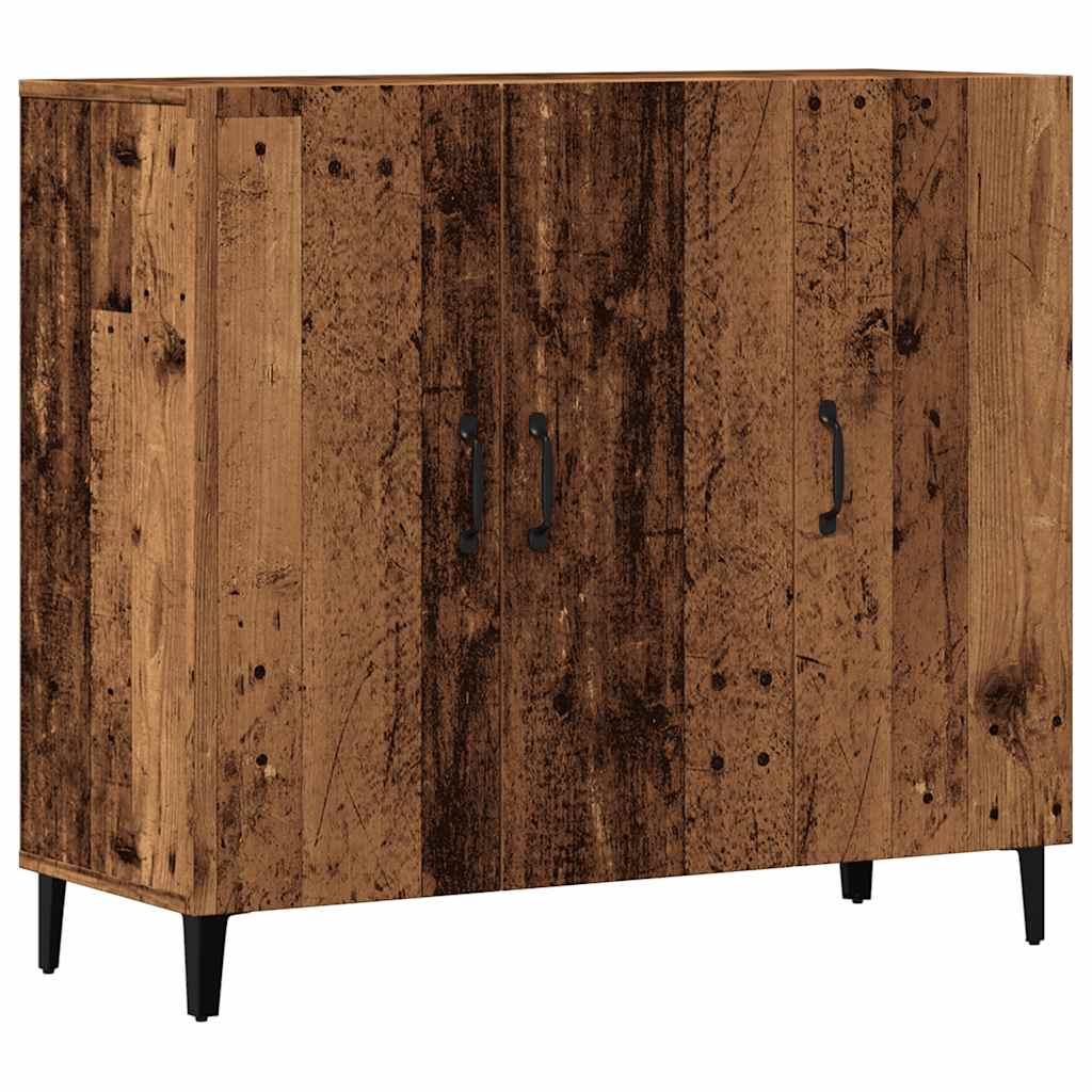 Dressoir 90X34X80 Cm Bewerkt Hout Kleurig