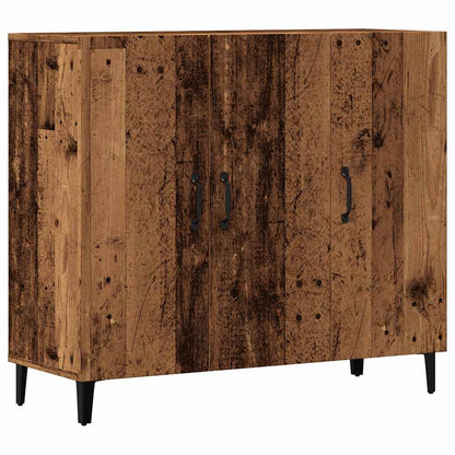 Dressoir 90X34X80 Cm Bewerkt Hout Kleurig