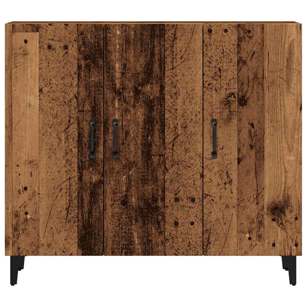 Dressoir 90X34X80 Cm Bewerkt Hout Kleurig