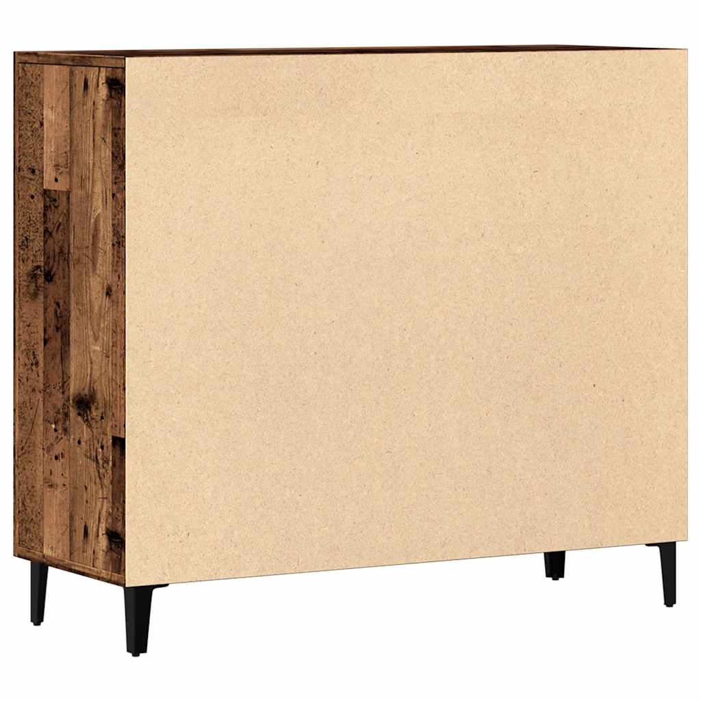 Dressoir 90X34X80 Cm Bewerkt Hout Kleurig