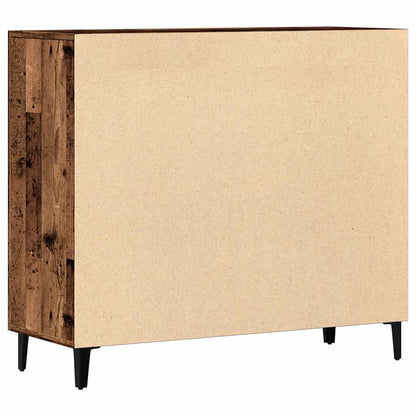 Dressoir 90X34X80 Cm Bewerkt Hout Kleurig