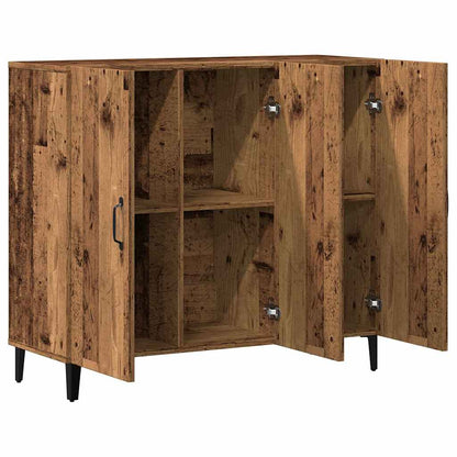 Dressoir 90X34X80 Cm Bewerkt Hout Kleurig