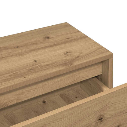 Halmeubelset Bewerkt Hout Artisanaal Eikenkleur
