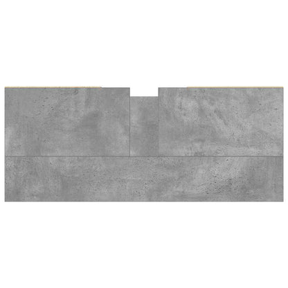 Badkamerkast 80X33X60 Cm Bewerkt Hout Betongrijs