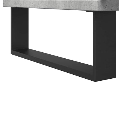 Badkamerkast 80X33X60 Cm Bewerkt Hout Betongrijs