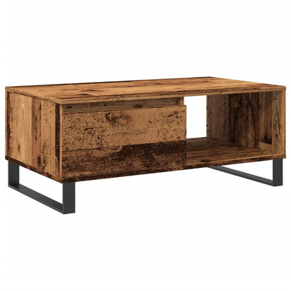 Salontafel 90X50X36,5 Cm Bewerkt Hout Kleurig