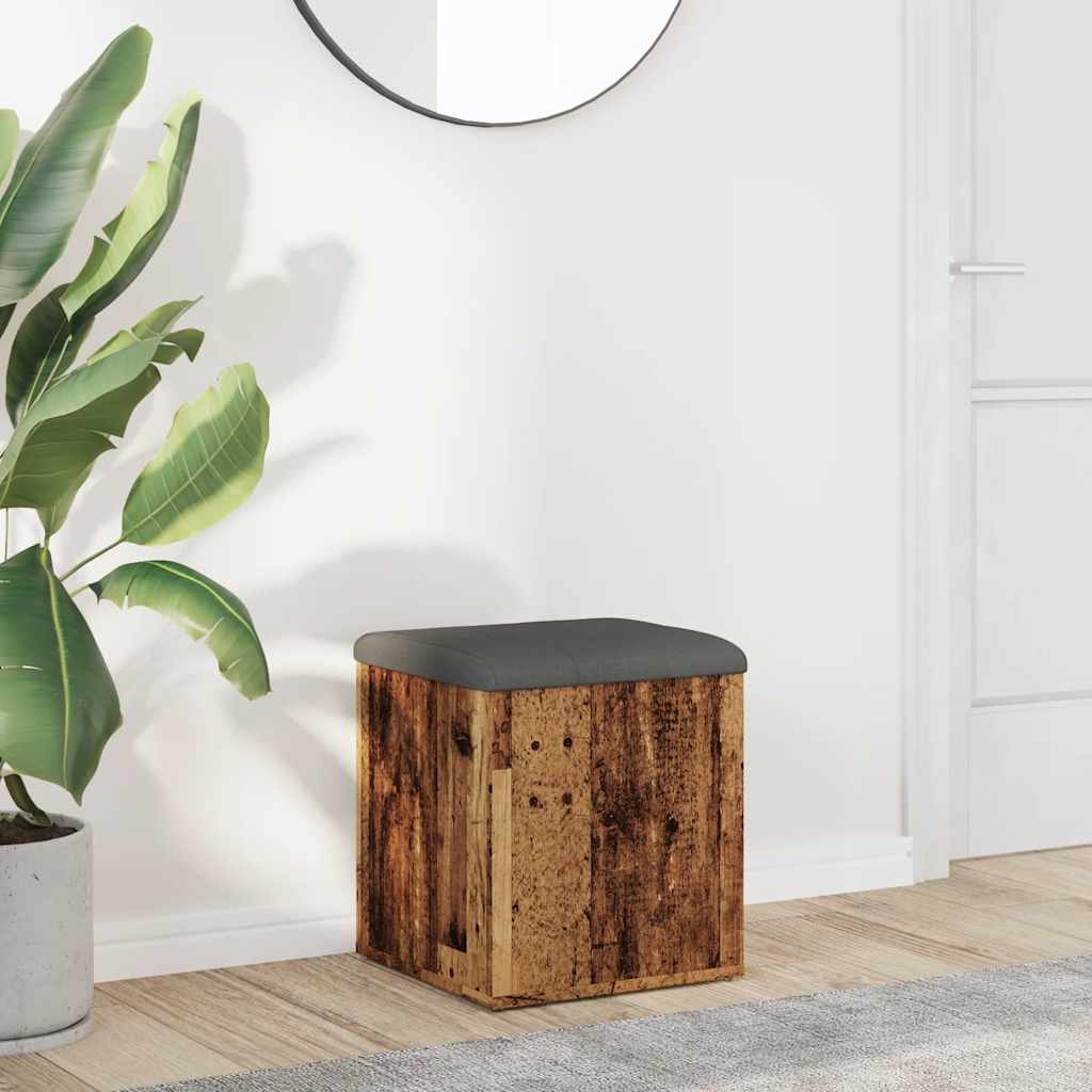 Opbergbankje Bewerkt Hout Kleurig