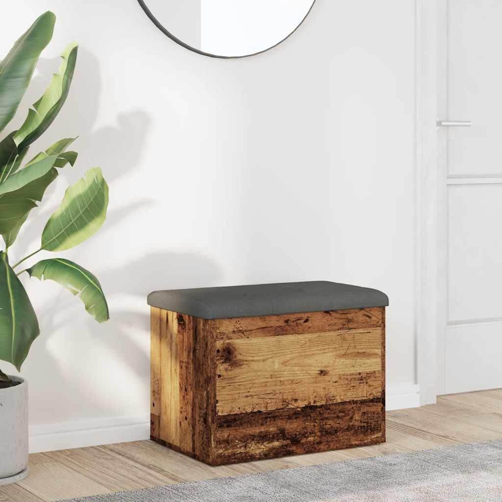 Opbergbankje Bewerkt Hout Kleurig