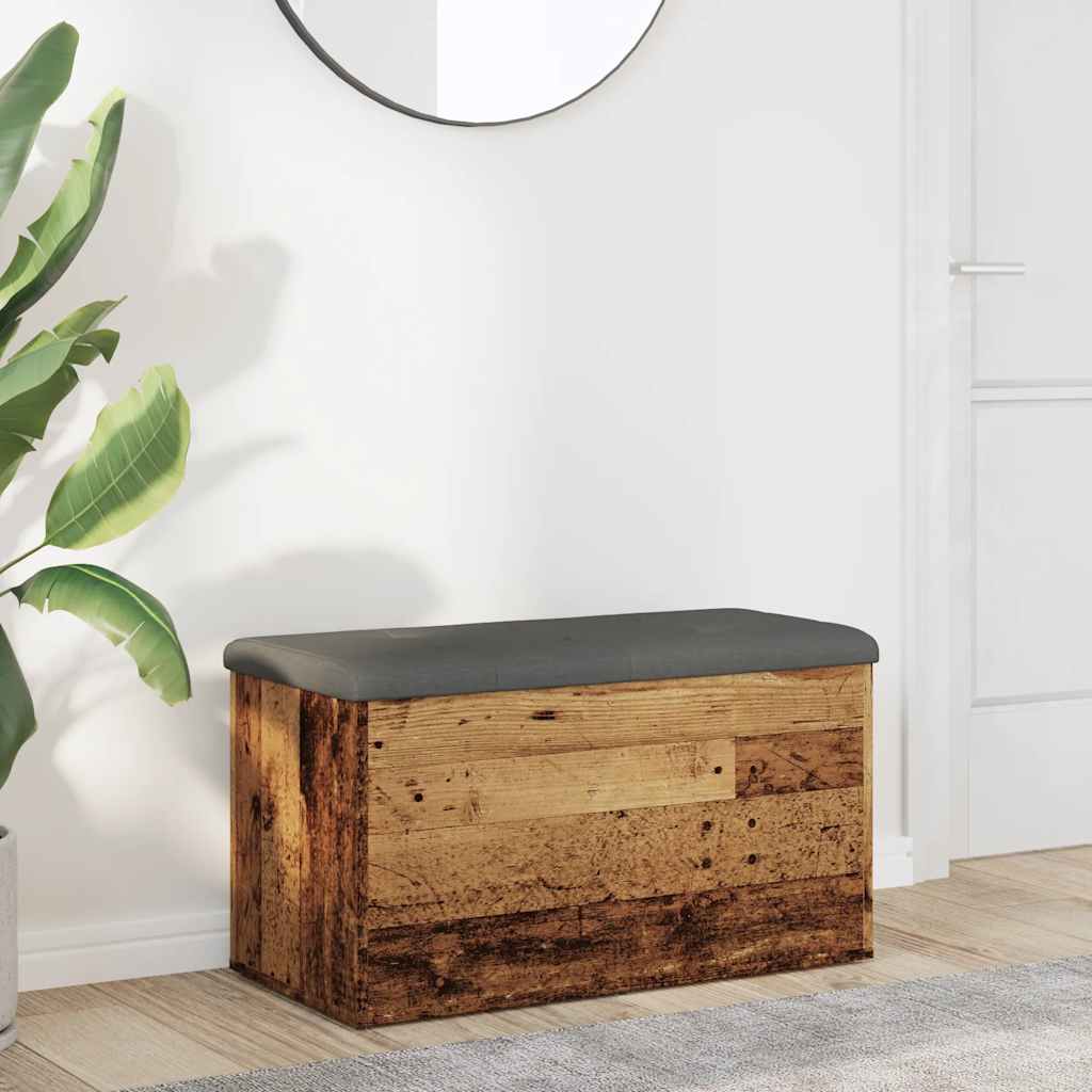 Opbergbankje Bewerkt Hout Kleurig