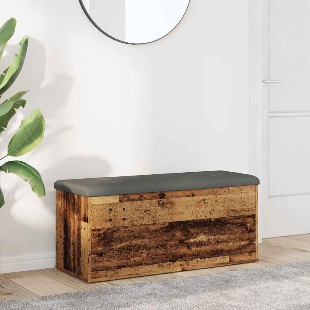 Opbergbankje Bewerkt Hout Kleurig