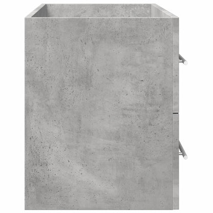 Wastafelkast 80X38,5X48 Cm Bewerkt Hout Betongrijs