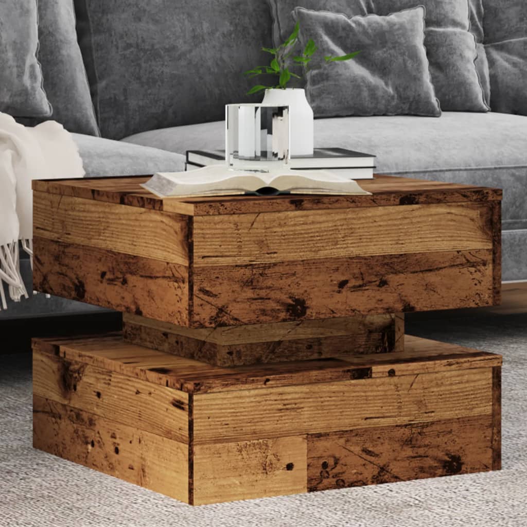 Salontafel Met Metalen Poten 50X50X40 Cm Kleurig