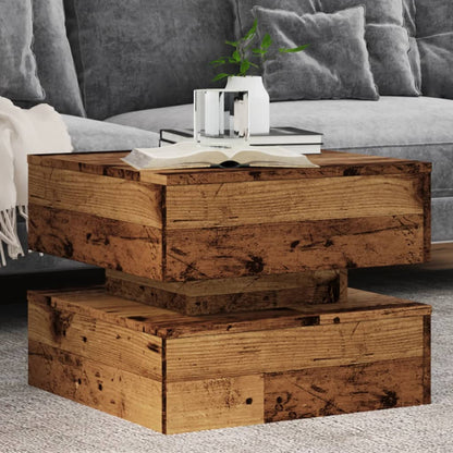 Salontafel Met Metalen Poten 50X50X40 Cm Kleurig