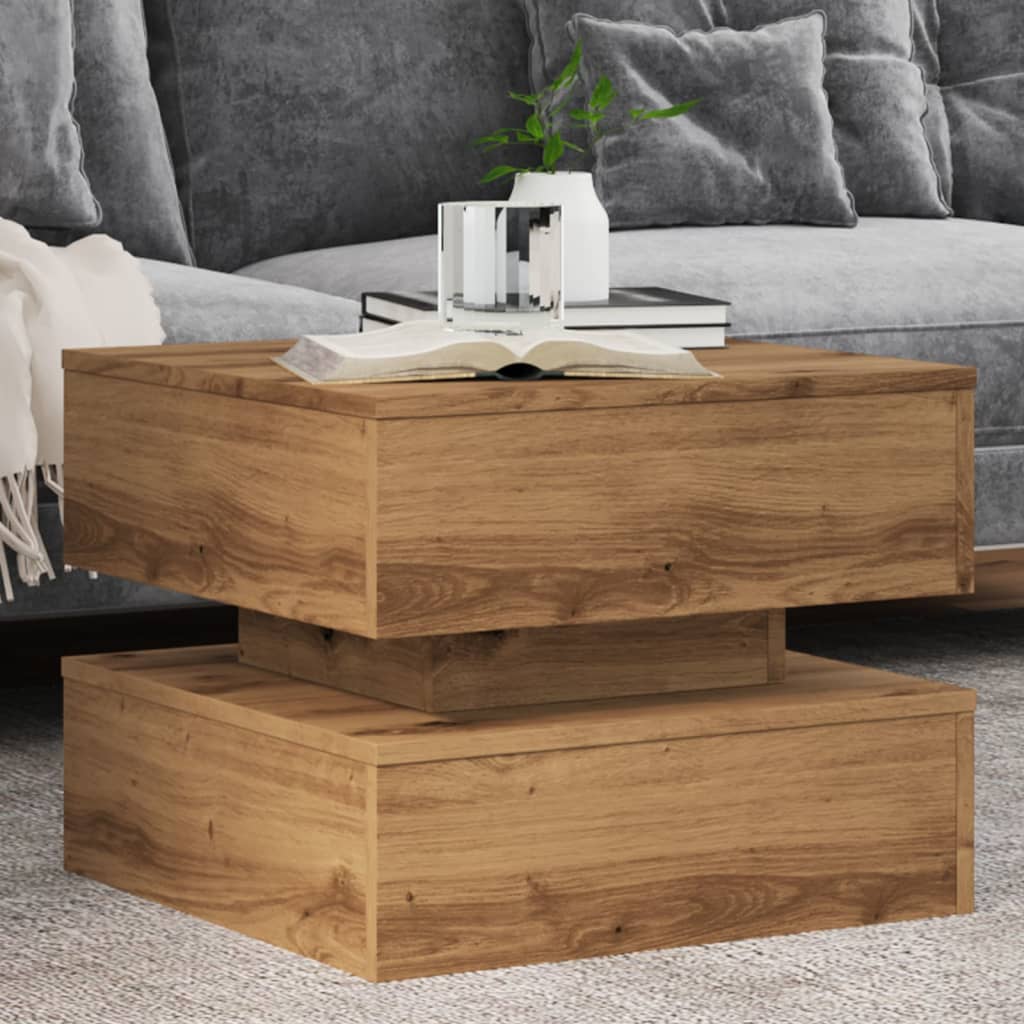 Salontafel Met Metalen Poten 50X50X40 Cm Kleurig