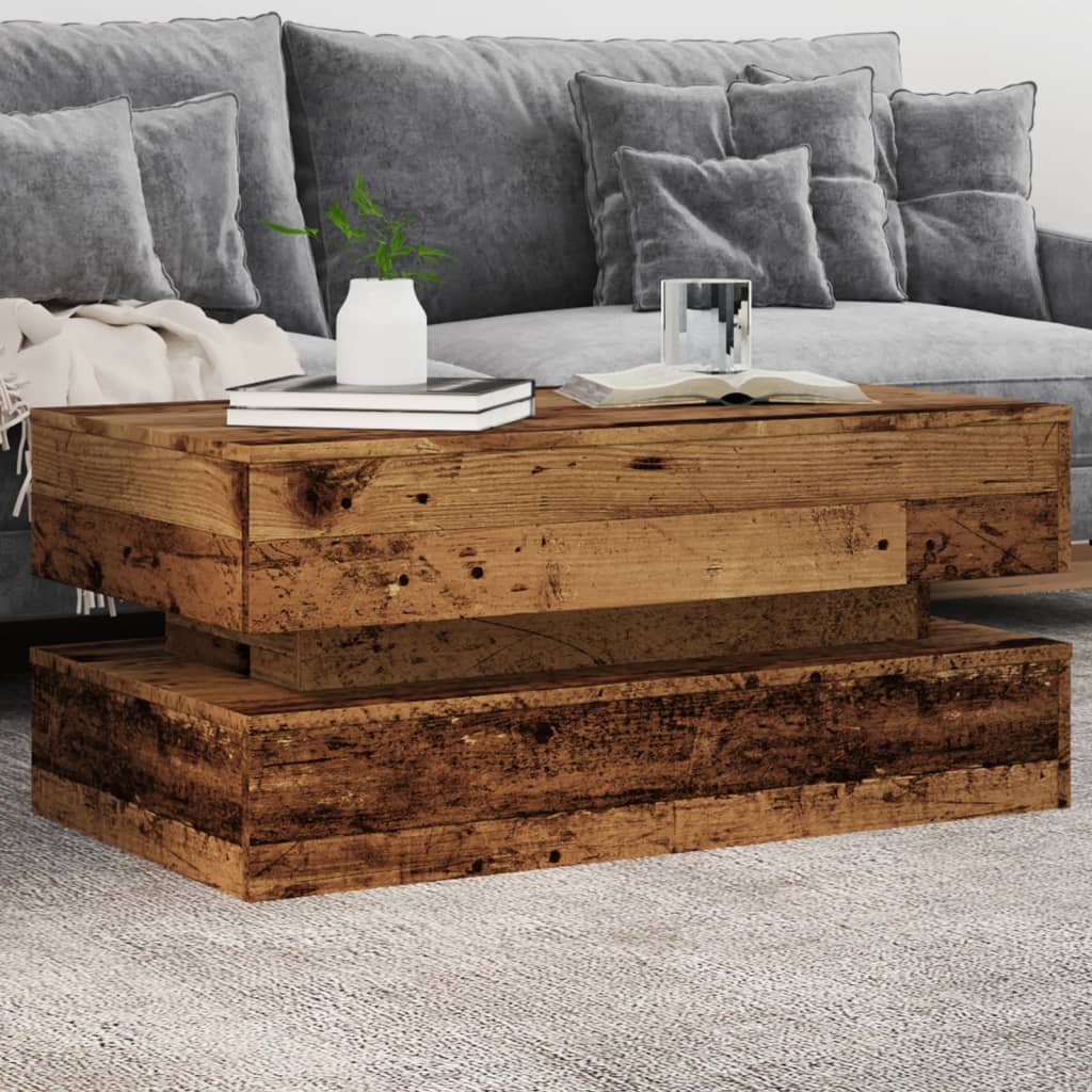 Salontafel Met Metalen Poten 50X50X40 Cm Kleurig