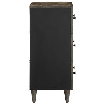 Dressoir 60X33,5X75 Cm Massief Mangohout Lichtgrijs