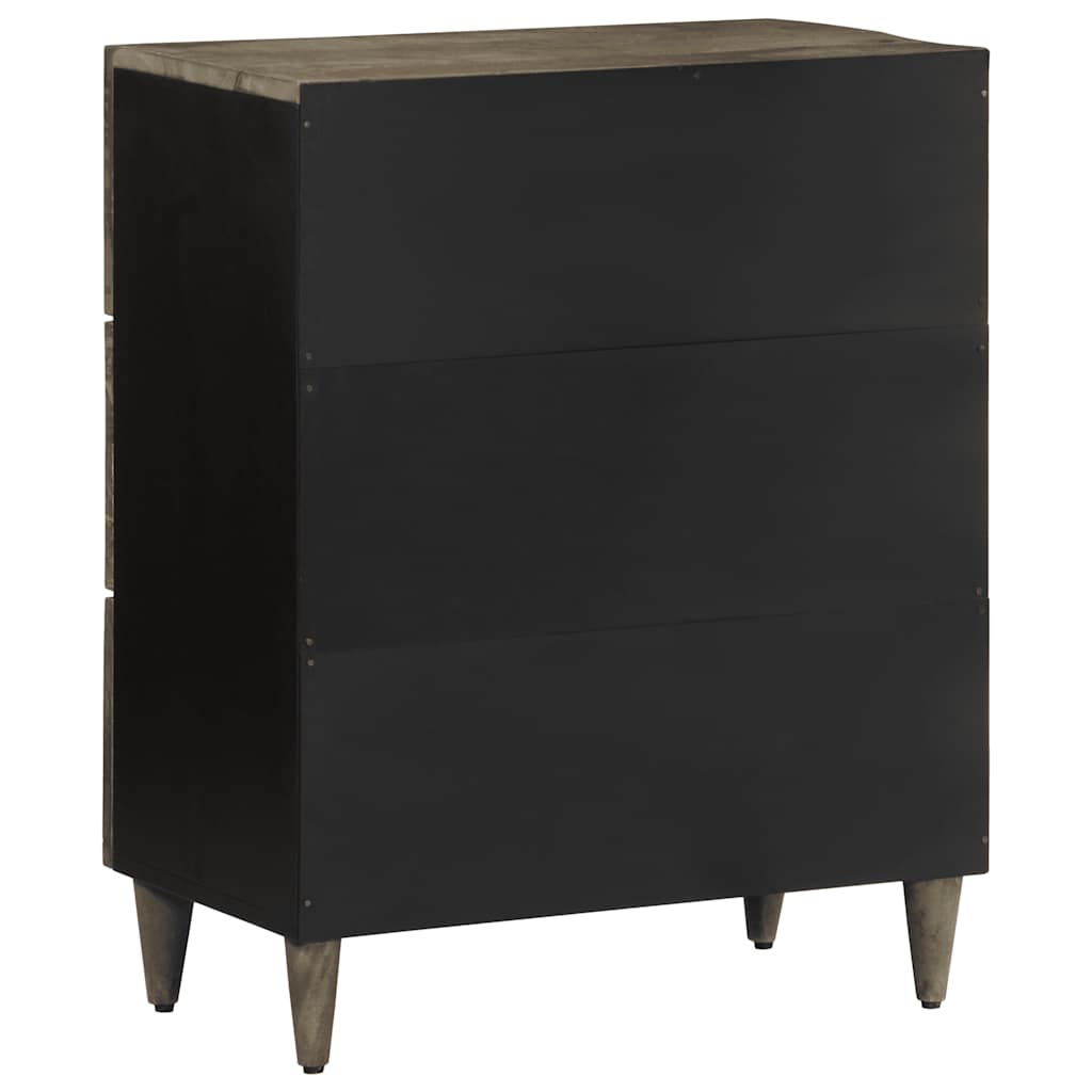 Dressoir 60X33,5X75 Cm Massief Mangohout Lichtgrijs