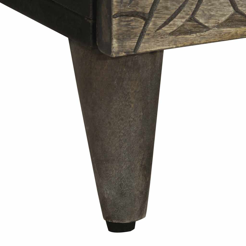 Dressoir 60X33,5X75 Cm Massief Mangohout Lichtgrijs
