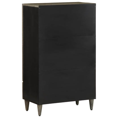 Hoge Kast 60X33X100 Cm Massief Mangohout