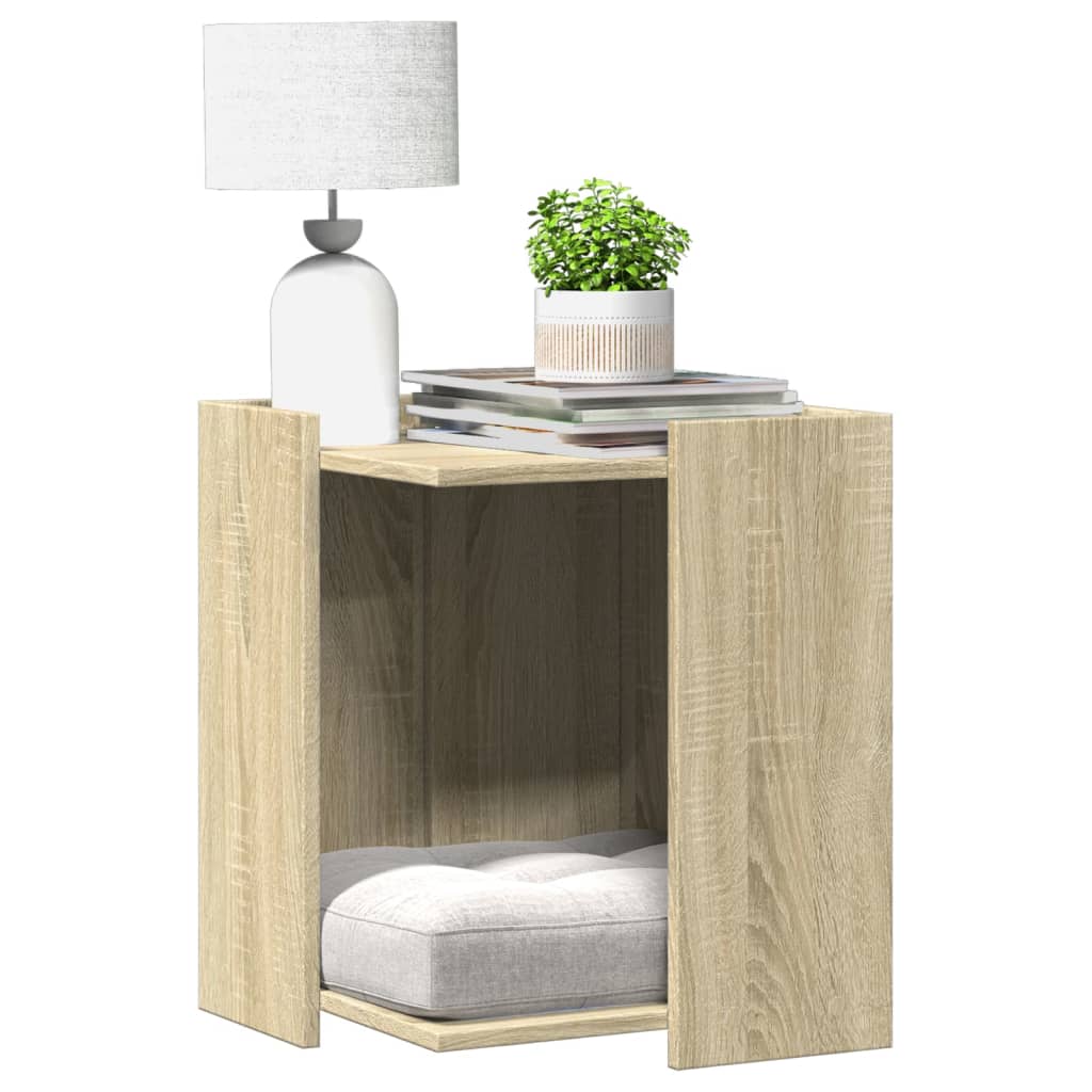 Kattenbakkast Bewerkt Hout Ig
