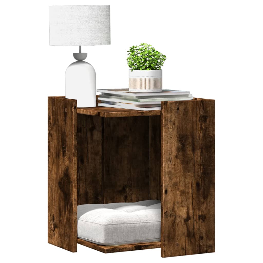 Kattenbakkast Bewerkt Hout Ig