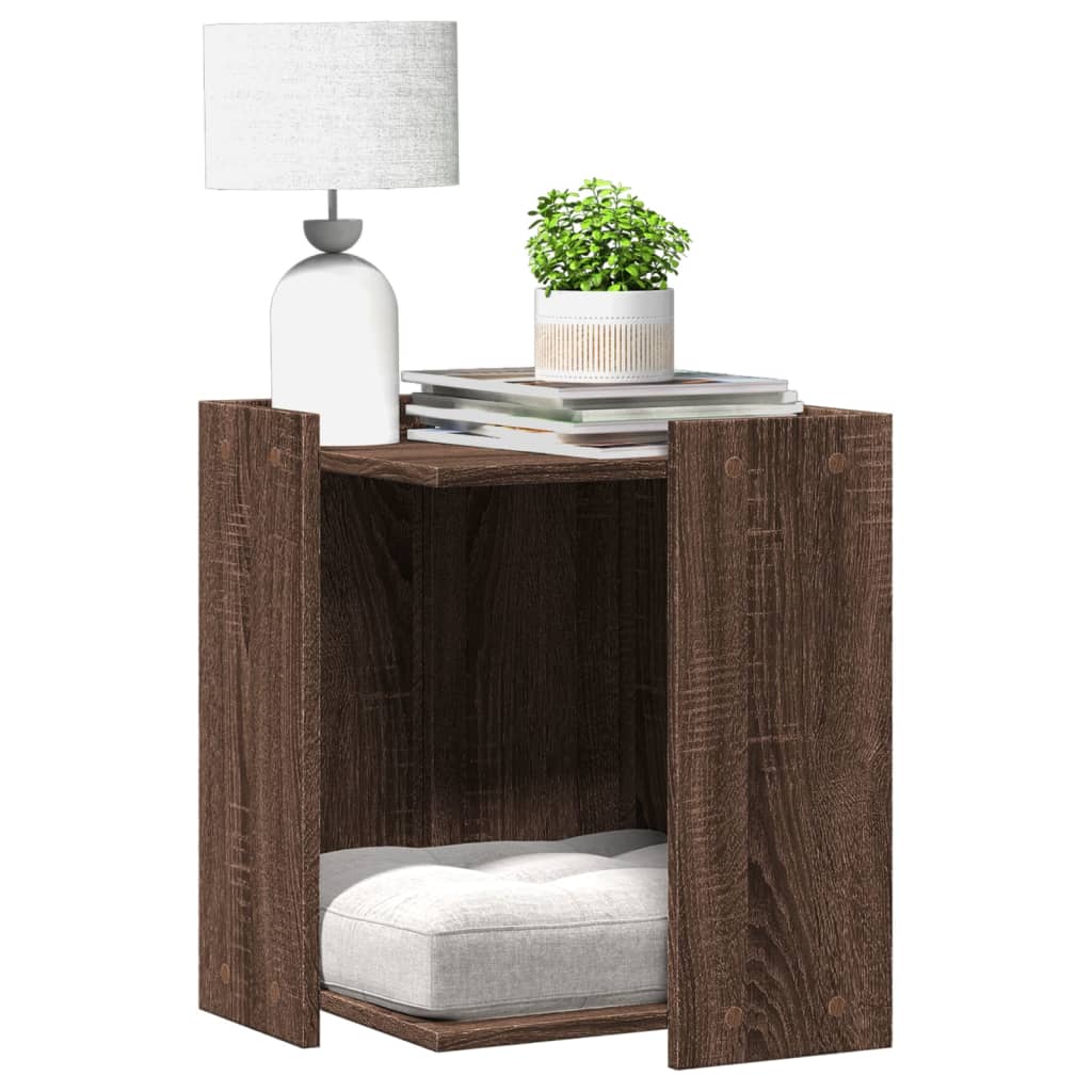 Kattenbakkast Bewerkt Hout Ig