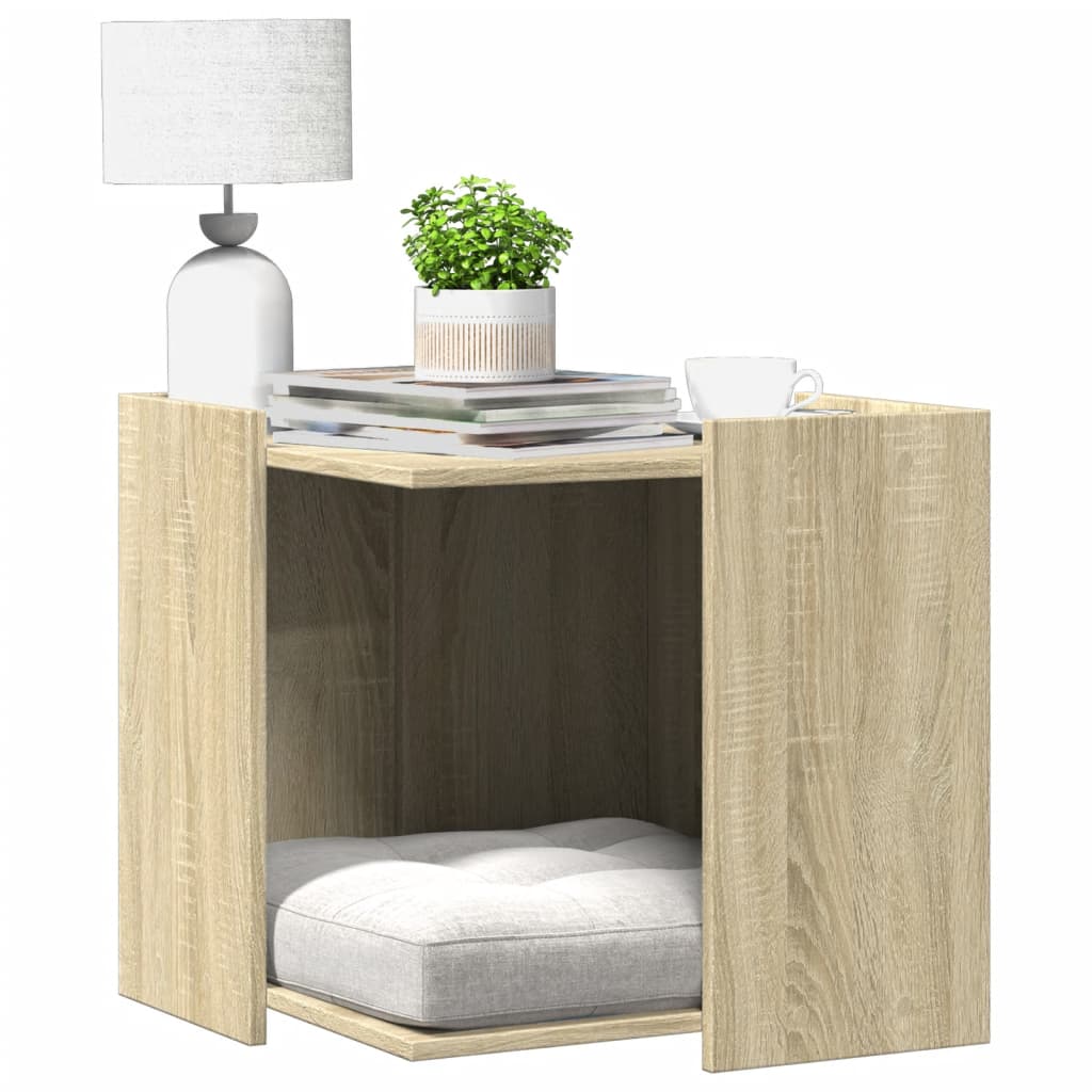 Kattenbakkast Bewerkt Hout Ig