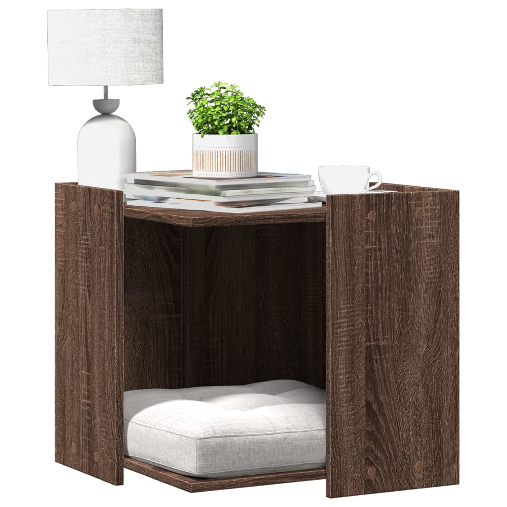Kattenbakkast Bewerkt Hout Ig