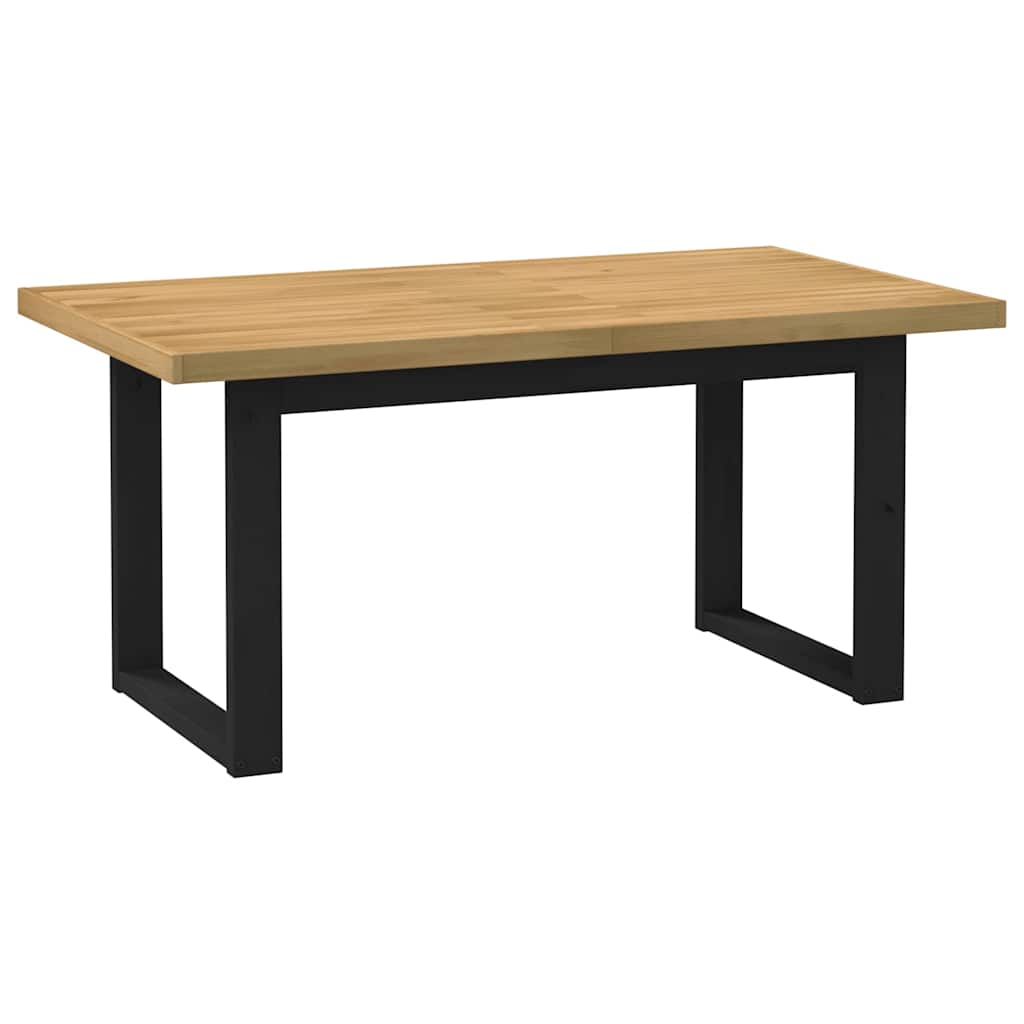 Eettafel Noain A-Vormige Poten 180X90X75 Cm Massief Hout Naturel