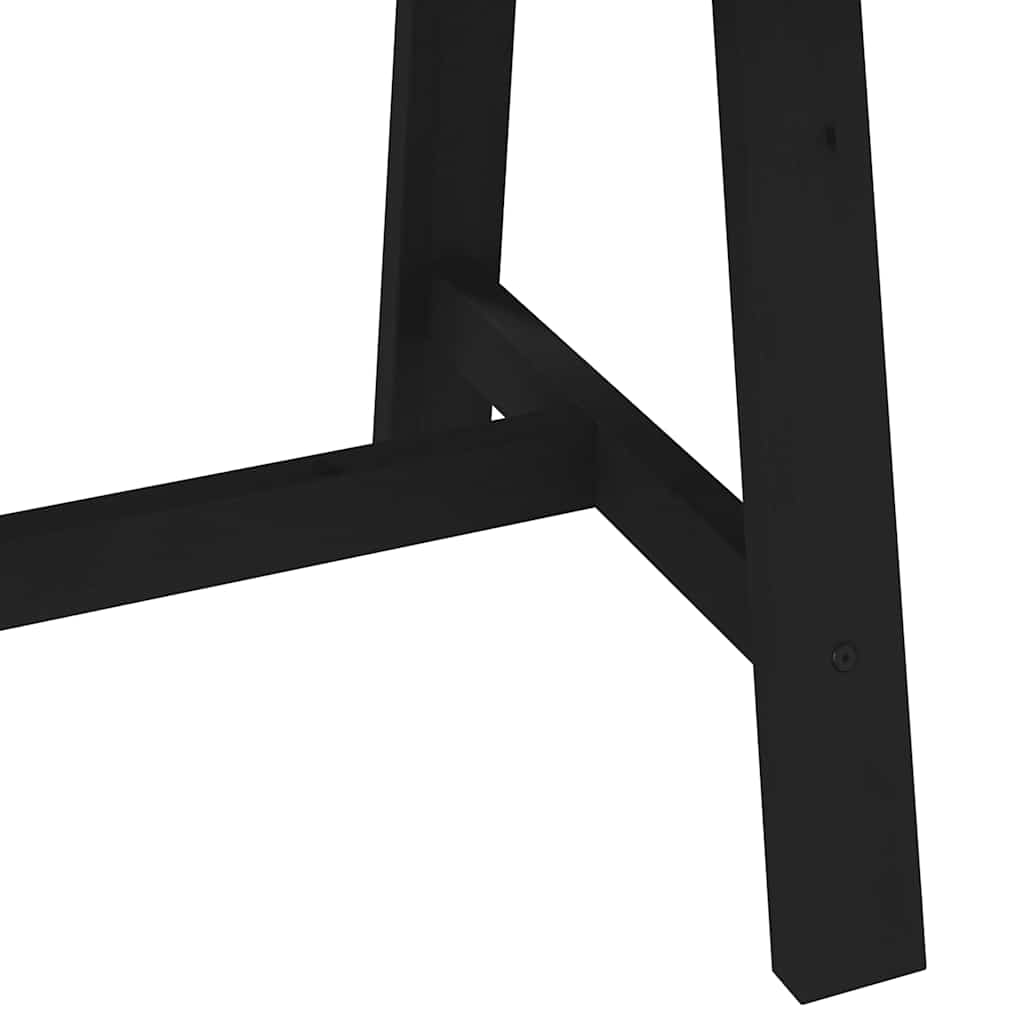 Eettafel Noain A-Vormige Poten 180X90X75 Cm Massief Hout Naturel