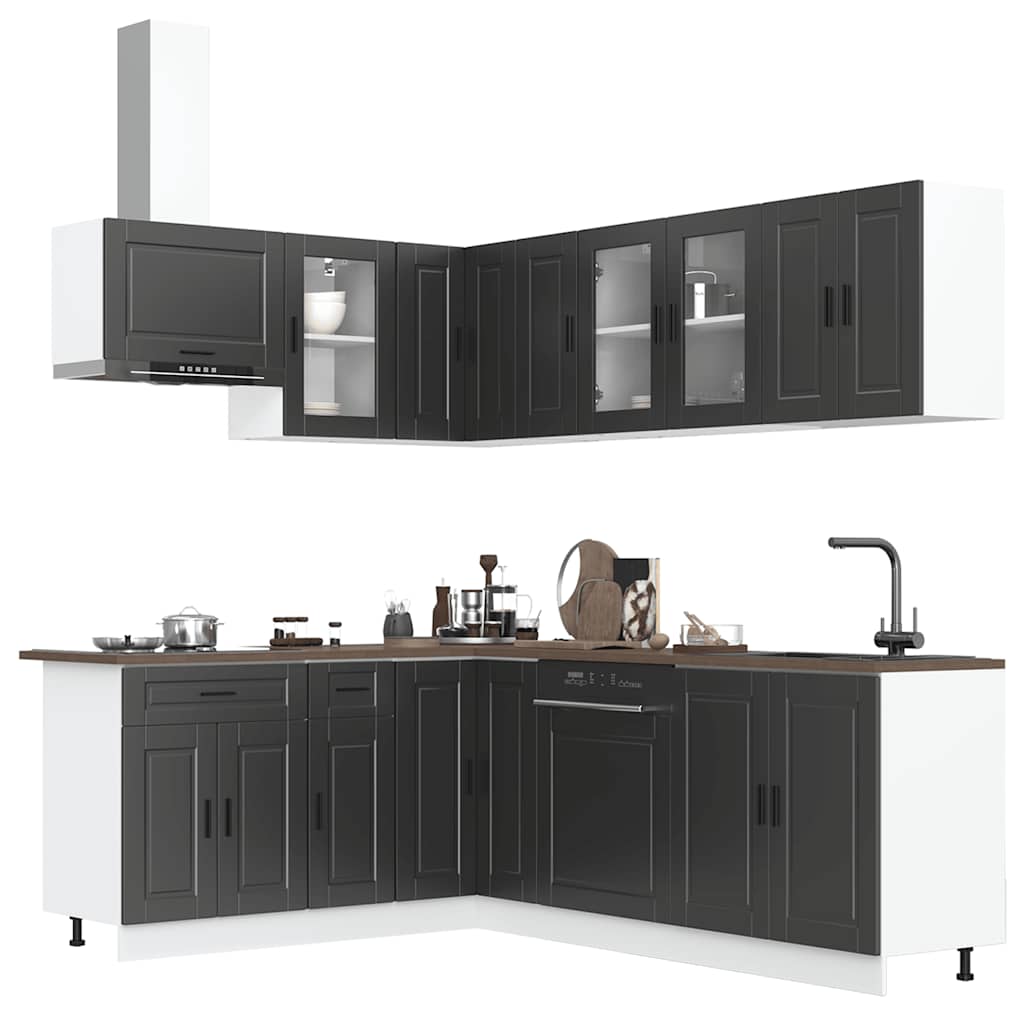 1 Keukenkastenset Porto Bewerkt Hout