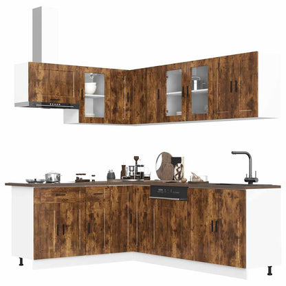 1 Keukenkastenset Porto Bewerkt Hout