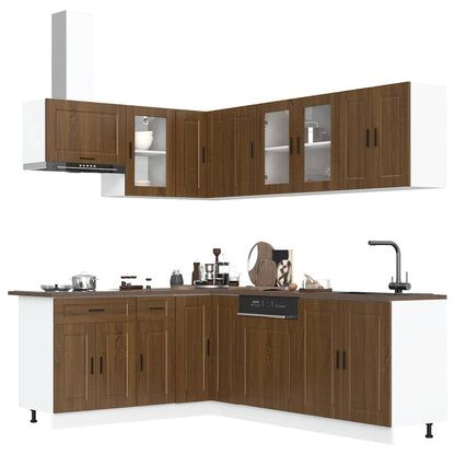 1 Keukenkastenset Porto Bewerkt Hout