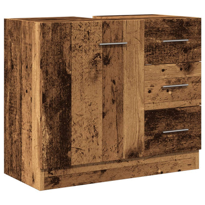 Wastafelkast 63X30X54 Cm Bewerkt Hout Kleurig